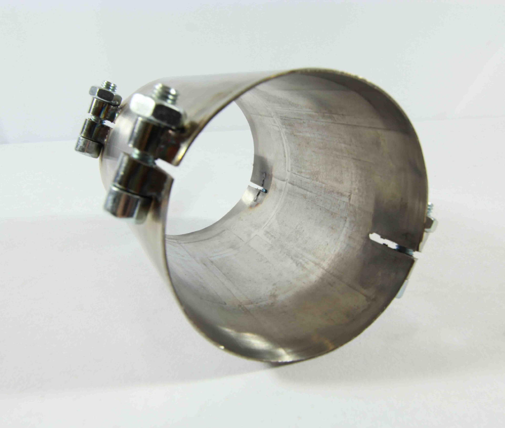 3.5" inch Stainless Steel Exhaust Pipe Repair Sleeve Joiner ClampOn